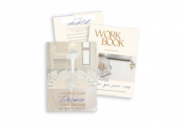 workbook cadeau le meilleur guide pour décorer votre mariage avec sérénité et authenticité